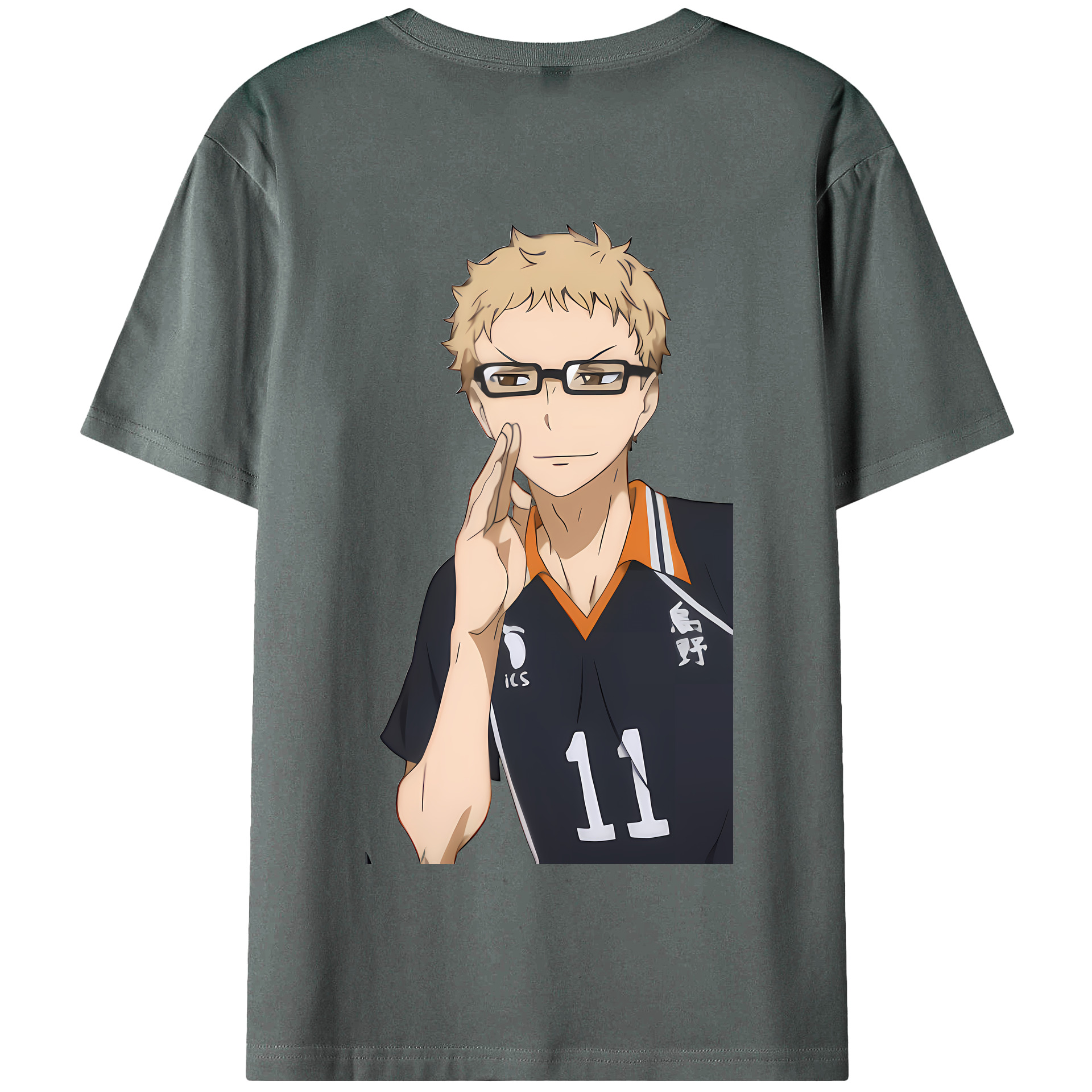（画像用） ハイキュー!! Haikyu!! 綿100％半袖Tシャツ（背面プリント）